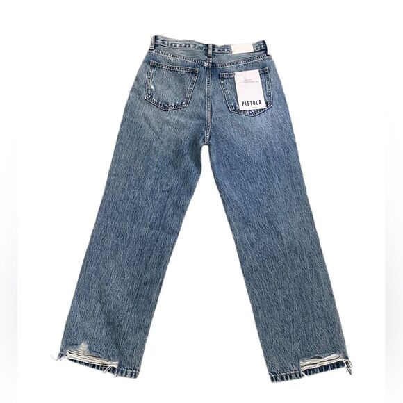 NEW Pistola Cassie Crop Super High Rise Straight in University Wash Size: 26 - Picture 3 of 8